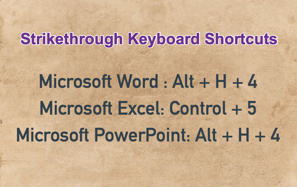 chrome mac strikethrough shortcut